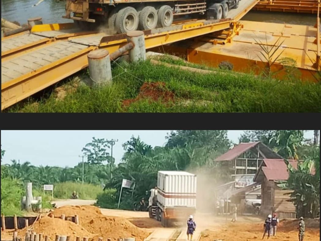 Jalur pedalaman dan jembatan darurat